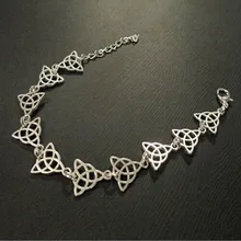 Античный серебряный трикета ирландский кельтский узел браслет языческие узлы ювелирные изделия