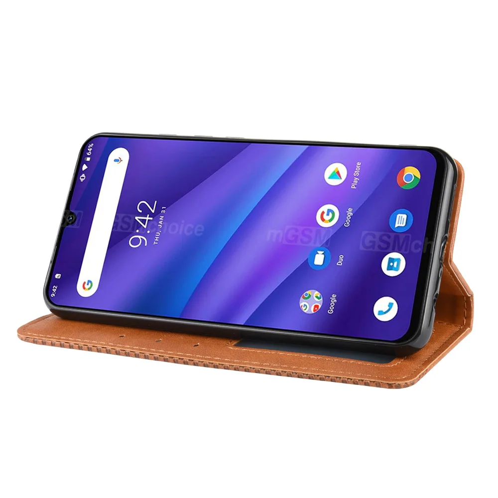 Магнитный винтажный кожаный чехол Премиум Coque для Umidigi A5 Pro A5Pro чехол 6,3 дюймов флип фривольный анти осенний чехол