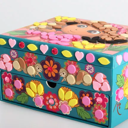 

Genuine Toy Town Mosaic Stickers Toy Town Crystal Stickers EVA Sticker hua tie Veg Dora Jewelry Box