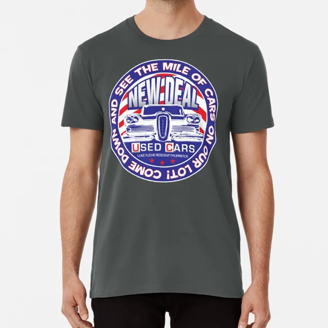 New Deal Used Cars T Shirt Used Cars New Deal New Deal Used Cars Kurt Russell Retro Robert Zemeckis Luke Fuchs 80s Comedy T Shirts Aliexpress