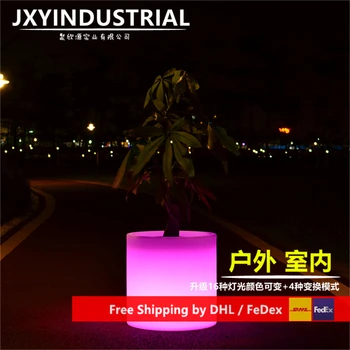 

Big Plastic LED Flower Pot Light Color Changing Luminous large outdoor flower pots