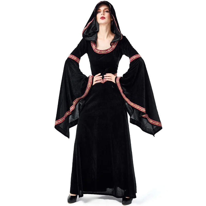 

Medieval Dress Cosplay Halloween Costumes for Women Palace Carnival Party Disguise Princess Female Robe Plus Size Noble