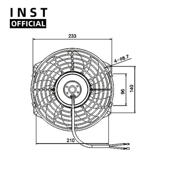 

Air Conditioning Fan AC A/C Blower Motor FOR Rectangle Diameter:247mm 12V