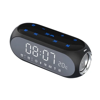 

Portable Home Desktop Clocks Wireless Bluetooth Speaker Mobile Computer Digital Radio Mini Alarm Clock Speaker