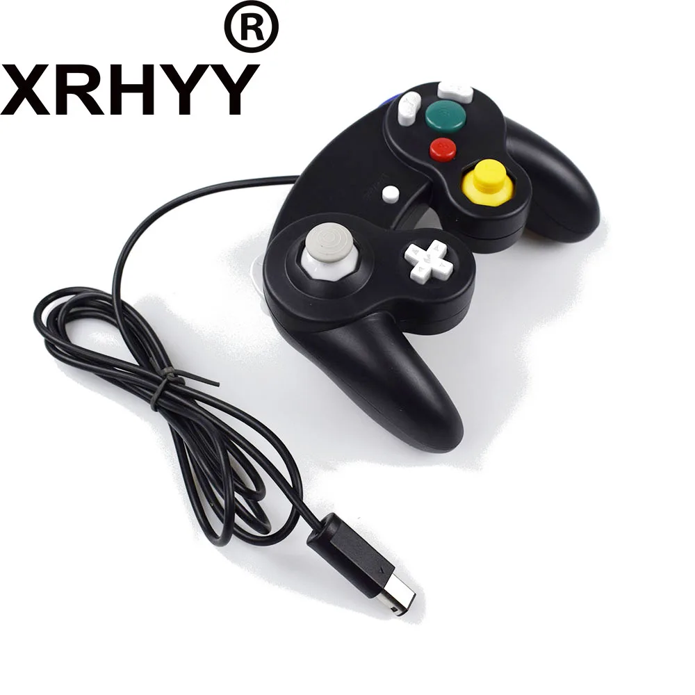 Xrhyy Ngc Controller Via Cavo Per Nintendo Interruttore Gamecube Stile Controlli Di Movimento Rumble Turbo-Nero