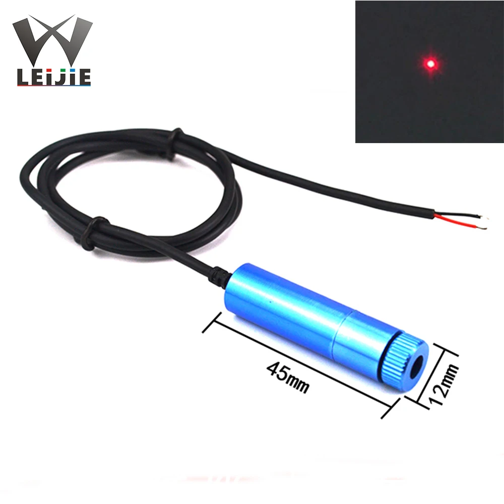 650nm 250mW 0 25 W точечный Регулируемый Фокусируемый высокой мощности 12*45mm 3 7 V 5V красный