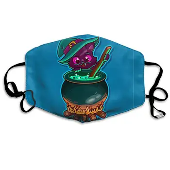 

Custom Anti-Dust Mouth Mask Black Cat Reusable Outdoor Face Mask with Adjustable Earloops Breathable Mouth Cover for Teens Men