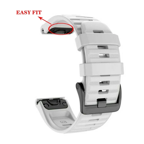 JKER силиконовый ремешок для часов Quick Fit для Garmin Fenix 6X Pro Easyfit ремешок для наручных часов Garmin Fenix 6 Fenix 5X 5 3 3HR часы - Цвет: White