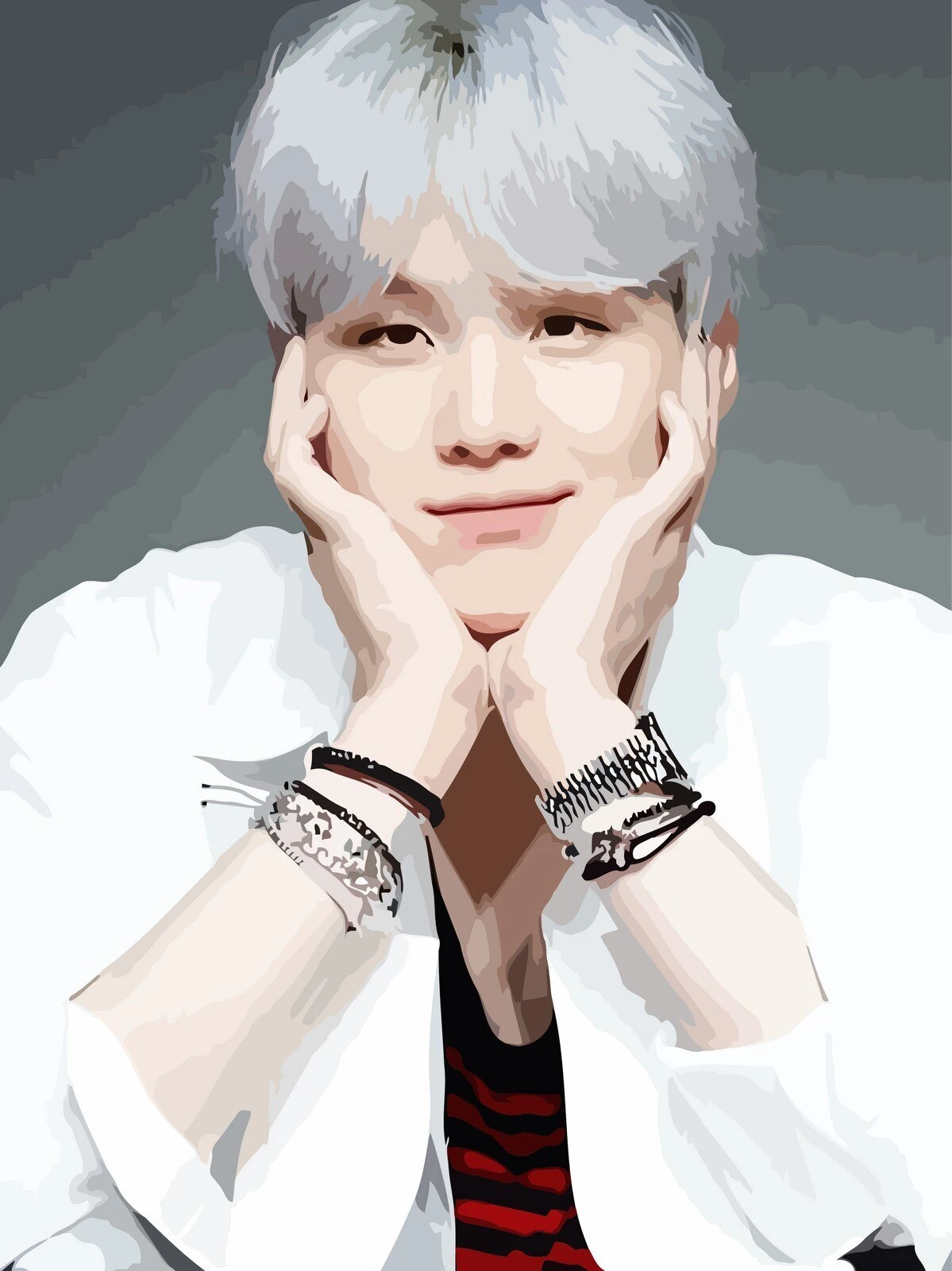 Painting By Numbers On Canvas Drawing Bts Suga - 829 30x40 Gift Anime  Pattern Creativity - Paint By Number Package - AliExpress