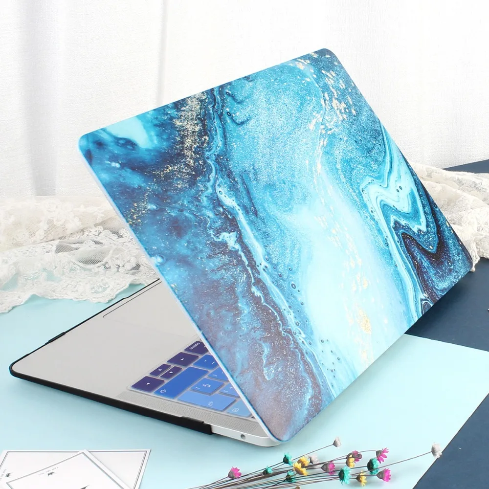 Мраморный чехол для ноутбука APPle MacBook Pro Air Retina 11 12 13 15 Mac Book 4 3 дюйма жесткий с