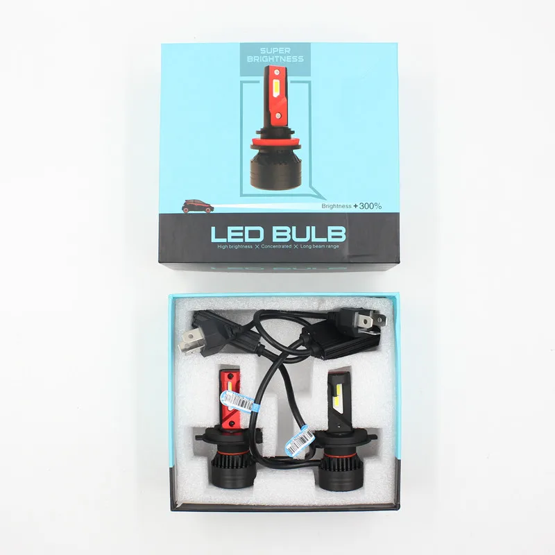 F3 светодиодные фары h1 h3 h4 h7 h8 9004 9007 9005 9006 h13 880 881 canbus 90 Вт лм|Передние LED-фары для