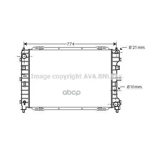 Радиатор Системы Охлаждения Ford: Maverick 2.0 16v 01- Mazda: Tribute(Ep) 2.0/2.0 4wd 00- Ava арт. FD2375