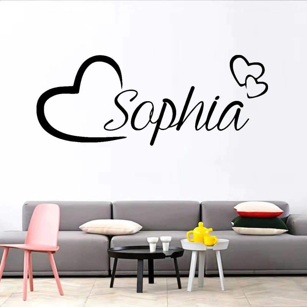 Индивидуальные имени питомник наклейки на стену виниловые художественные для