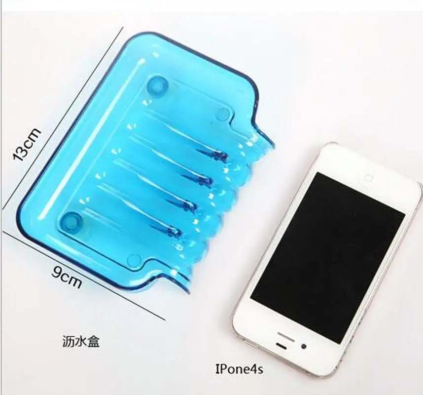 

With Suction Cup Drain Soap Box Waterfall Shape Candy Color Soap Box Colorful Personality Creative Soap Holder