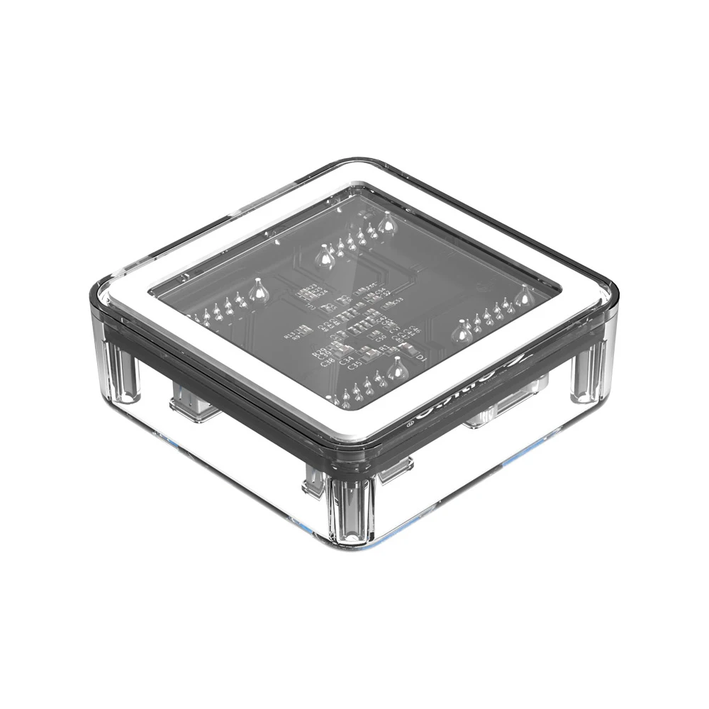 ORICO Прозрачный USB 3,0 концентратор 4 порта Высокоскоростной USB разветвитель с зарядным интерфейсом для Windows Mac Linux ноутбука ПК USB