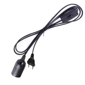 

1.8M Power Cord Cable Lamp Bases plug with switch wire for Pendant LED Bulb Hanglamp Suspension Socket Holder