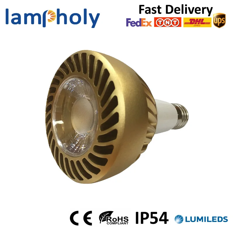 New golden par30 led bulb light 32W 3200lm high brightness lamp E27 | Лампы и освещение