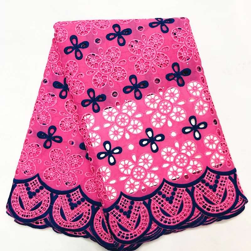 Высокое качество швейцарская вуаль кружева в швейцарской фуксии розовая кружевная ткань вуаль coton suisse цветок кружевной материал для женщин dres5yard