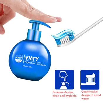 

Press Type Baking Soda Whitening Toothpaste Portable Large-capacity Toothpaste High Effective Whitening Protection Gums