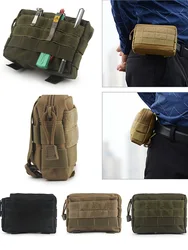 Outdoor Camping Small Bag Multifunctional Camouflage Tactical Waist Bag EDC Outdoor Tool Pocket Tactical Medical First Aid Bag