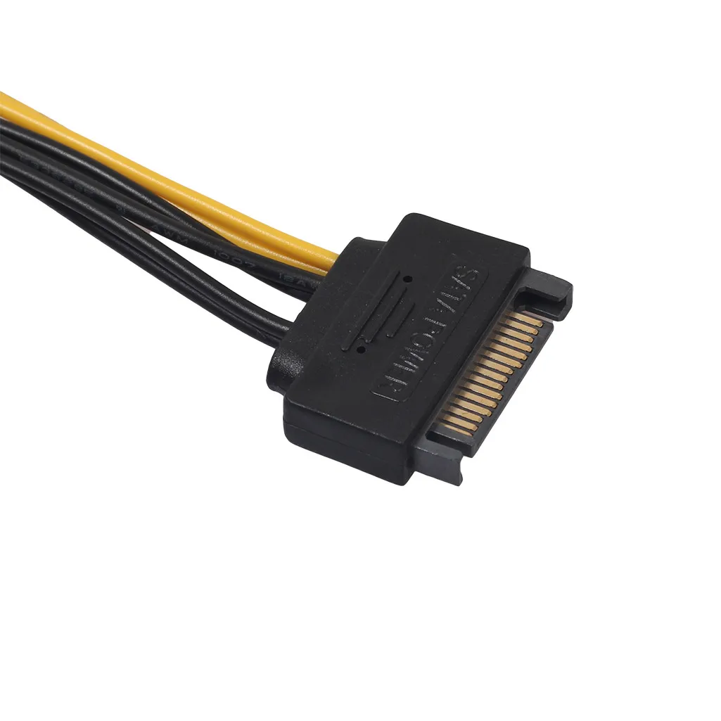 USB-кабель 15pin SATA Male к 8pin(6 + 2) PCI-E Видеокарта адаптер питания кабель USB | Компьютеры и