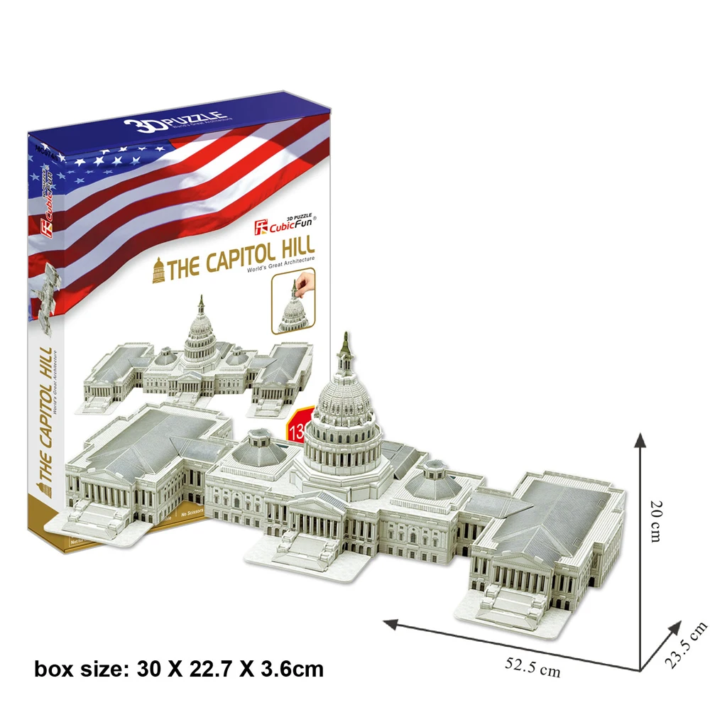 3D модели бумажные игрушки модель головоломки игры США Capitol mc074