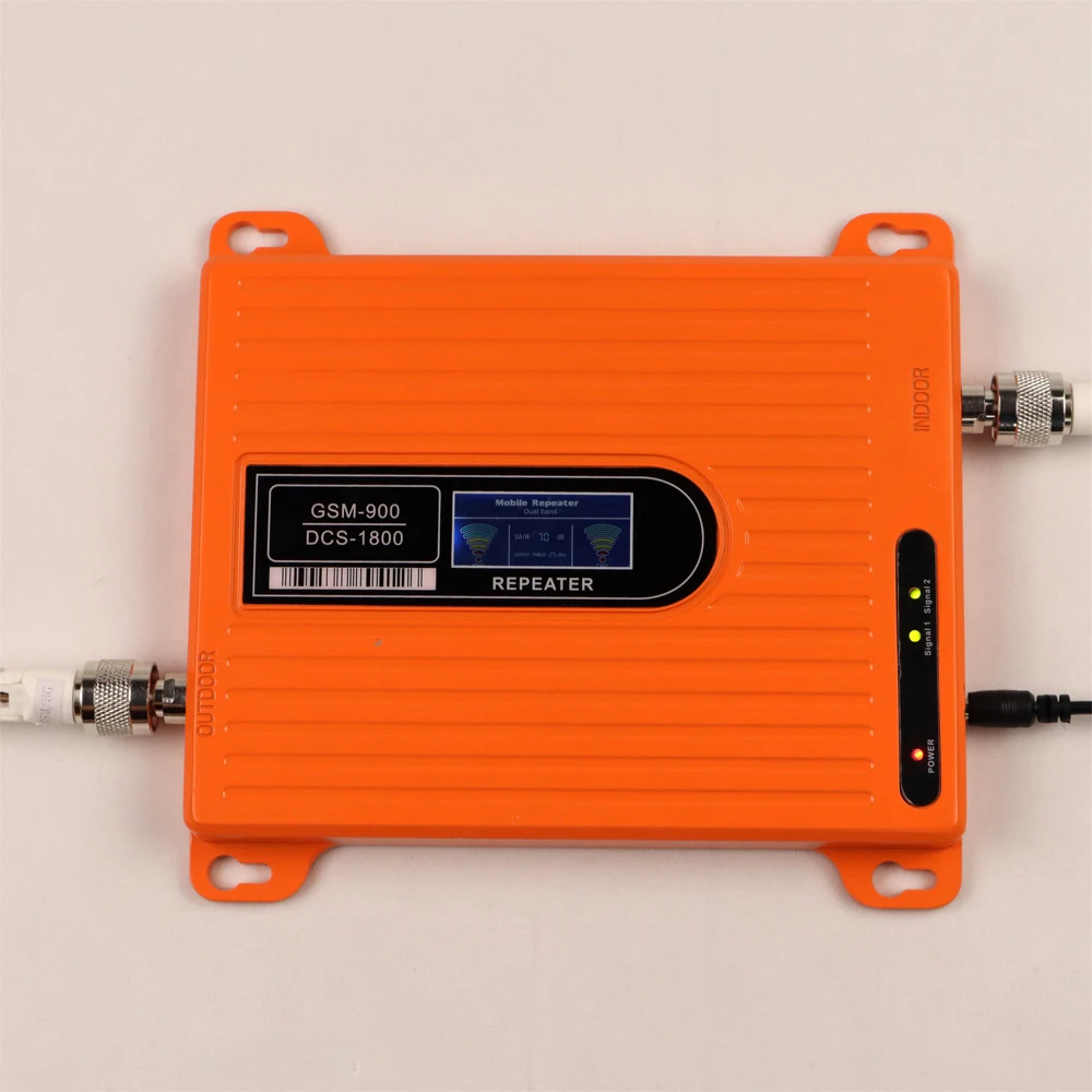 ZQTMAX 2g 4g Mobile Signal Booster LTE Cellular Amplifier gsm repeater 70dB 900 1800 B3 B8 Dual band