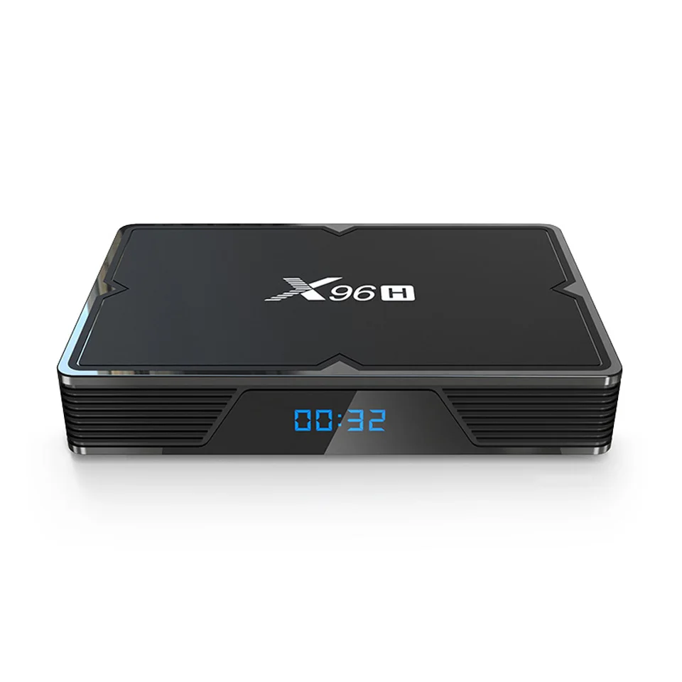 X96H Smart Android 9.0 TV Box 6k Android TV Box DDR3 4G Support BT 4.1 2.4G/5G Wireless Streaming Media Player Set Top Box