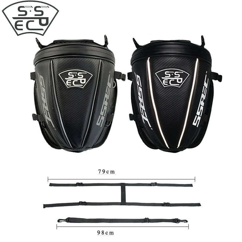 SSPEC мотоциклетная сумка на заднем сиденье из ткани Оксфорд водонепроницаемая для