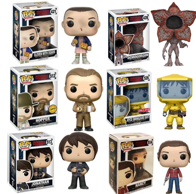 

Funko POP Stranger Things Joyce Byers Dustin Jim Hopper Eleven PVC Figures Collection Model Toys Gift