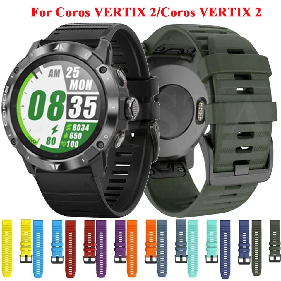 Quick Fit Band For Coros VERTIX/VERTIX 2 Stainless Steel Leather Watch  Strap