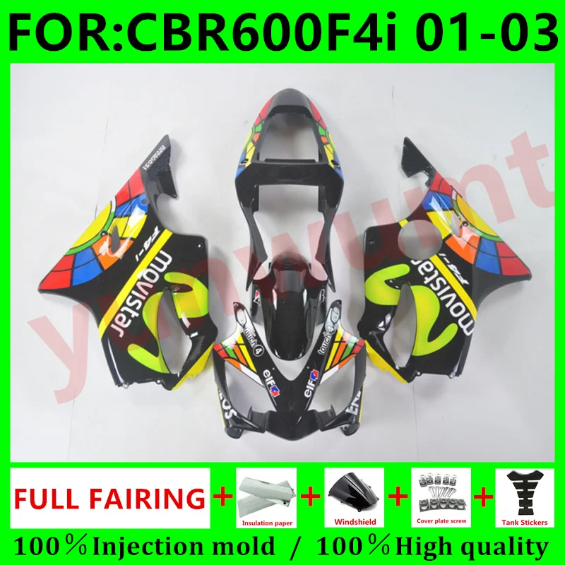Новая литьевая форма полный комплект обтекателей для HONDA CBR 600 F4i 01 02 03 CBR600 2001 2002 2003
