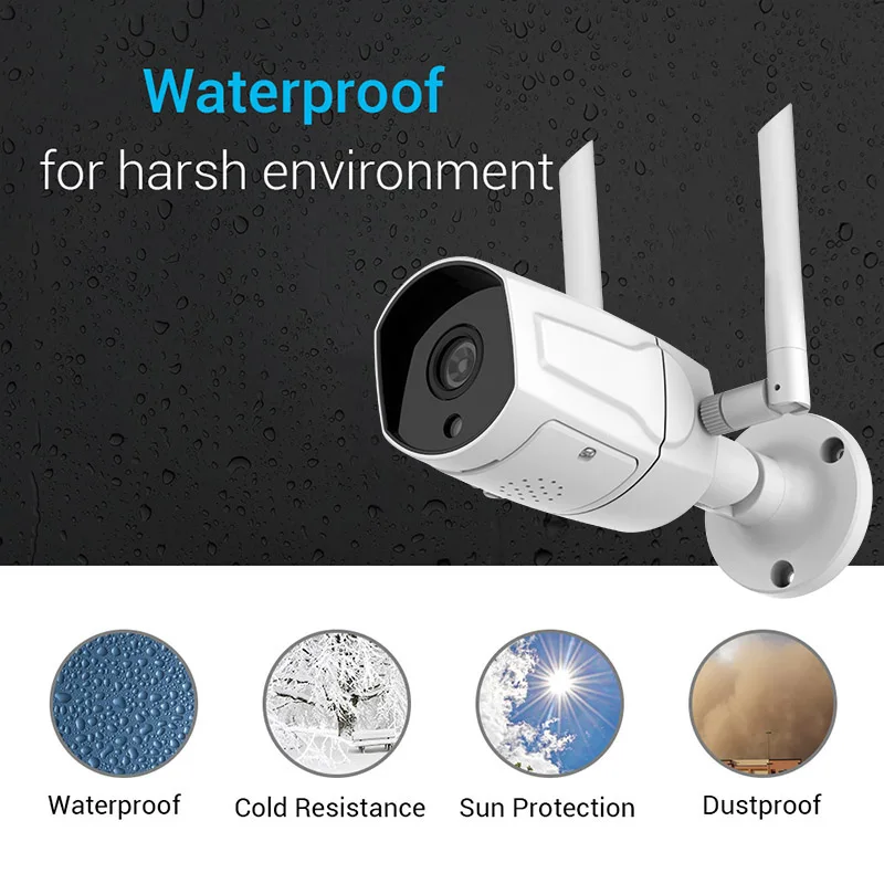 3MP IP камера WiFi H.265 наружная водонепроницаемая металлическая CCTV Onvif ipCam