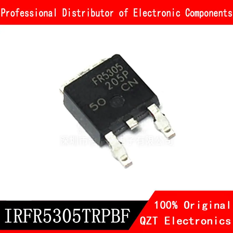 10pcs/lot IRFR5305TRPBF TO252 IRFR5305 TO-252 FR5305 new and original In Stock 10pcs lot irlr8726 irlr8726pbf lr8726 irlr8726trpbf 30v 86a to 252 to252 mos fet new and original ic chipset