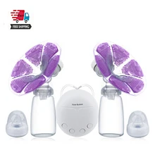 

Real Bubee Single/double Electric Breast Pump With Milk Bottle Infant Usb Bpa Free Powerful Breast Pumps Baby Breast Feeding