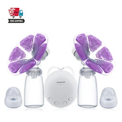 Real Bubee – tire lait électrique simple ou double, avec bouteille de lait, pour nourrisson, avec port Usb sans Bpa, puissant, pour allaitement 