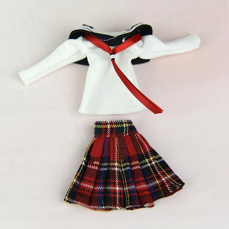 Школьная форма, осенняя одежда, комплект одежды, рубашка+ юбка для 1/6 года, BJD Xinyi, Барби, Blythe FR ST, кукла, Рождество