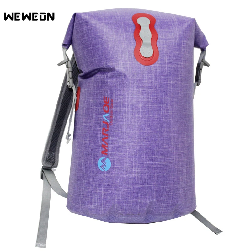 

18L PVC Waterproof Bag Dry Backpack for Rafting Outdoor Kayaking Light Waterproof Storage Packs 4 colors Snowflake Fabric