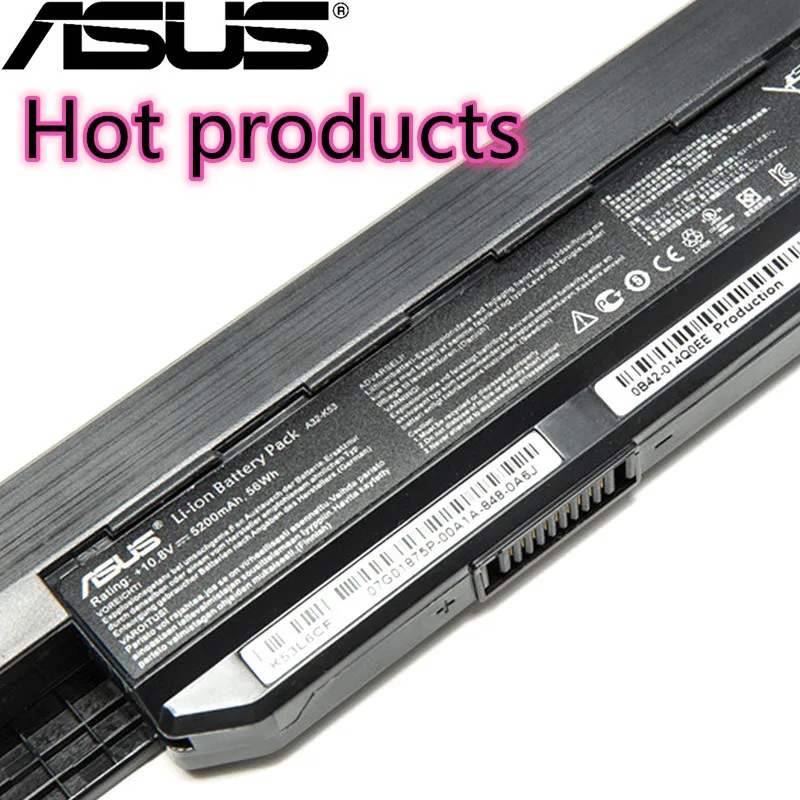 Новые оригинальные аккумуляторы ASUS k53s x54h Аккумулятор для ноутбука k53e k53 a32 5200 мАч