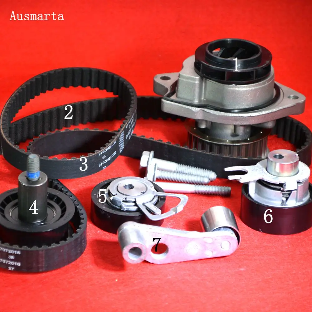 Набор для ремонта зубчатого ремня набор из 7 шт. натяжения ролика ГРМ насос INA