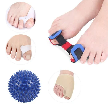 

5pcs /set Comfortable Soft Bunion Protector Toe Straightener Toe Separator Corrector Thumb Feet Care Adjuster Hallux Tools