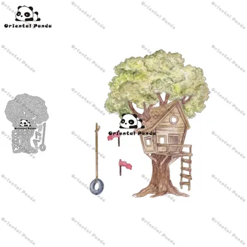 

New Dies 2020 Treehouse Metal Cutting Dies diy Dies photo album cutting dies Scrapbooking Stencil Die Cuts stamps and dies