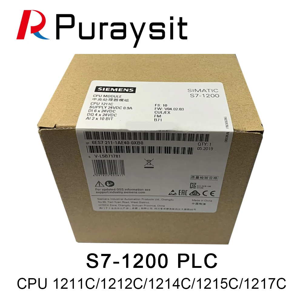 Siemens S7 1200 PLC CPU 1211C module 6ES7211 1AE40 0XB0|Контроллер с ЧПУ| |