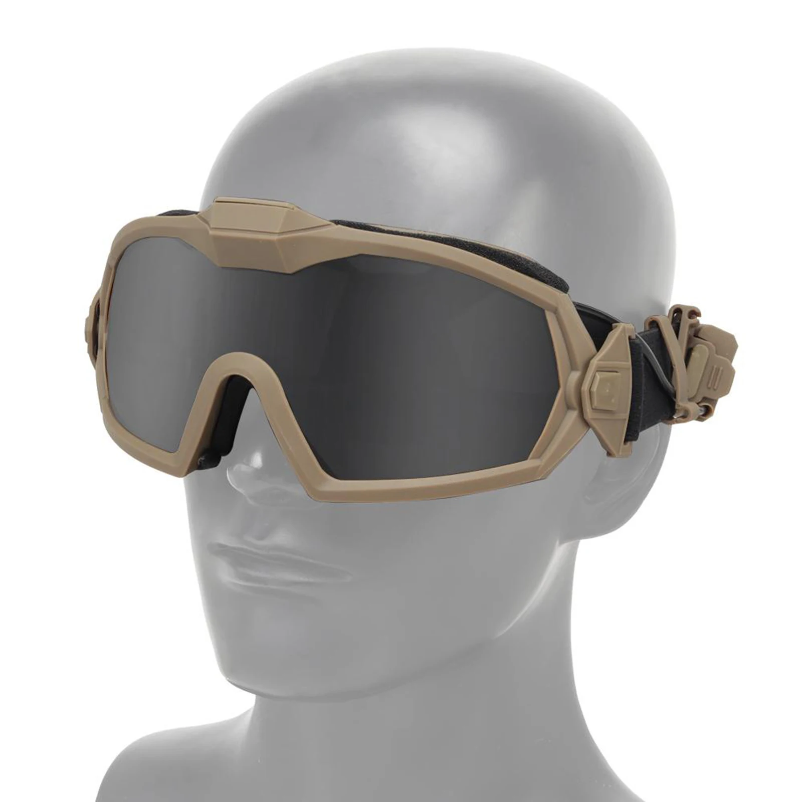 Hunting Cycling Breathable Cool Fan Goggles Protective Eyewear Anti Fog UV 