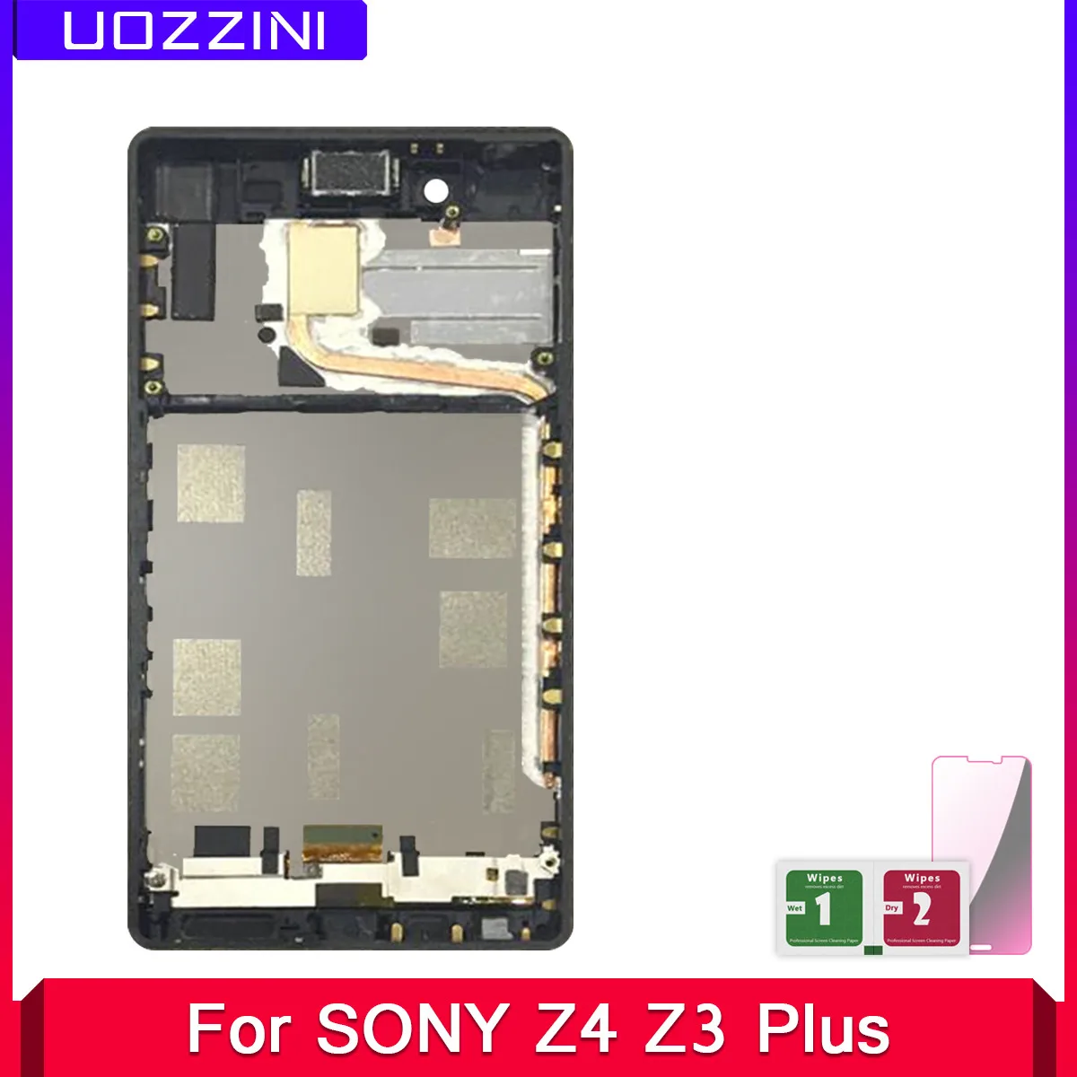 

2 Pcs Lcds For Sony Xperia Z3+ Z3 Plus Z4 E6553 E6533 E5663 5.2" LCD Display Touch Screen Digitizer Assembly Replacement Frame