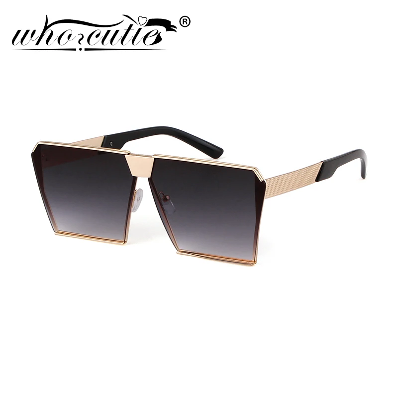 Vintage Oversized Steampunk Mirror Lens Sunglasses – Metal Flat Top Unisex Shades