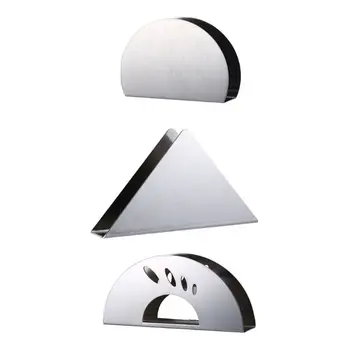 

Stainless Steel Napkin Holder Paper Serviette Dispenser Vertical Decorative Tissue Rack Box for Dining Table Kitchen Counter