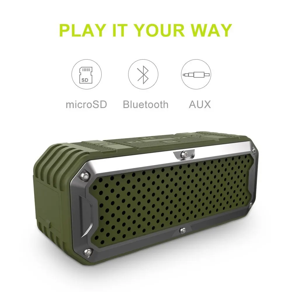 Waterproof Portable Bank Card,aux Bluetooth Tf 1