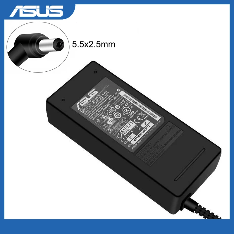 19 в 4 74 90 Вт 5 5*2 мм зарядное устройство для ноутбука Asus A45S A53S A53V A55SV A52 A72 F83 F8 F6 F81 F80 F9