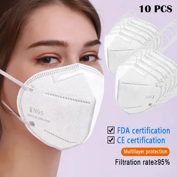 

10PCS Protect Facemask Unisex Mouth Mask Anti Dust Mascarilla Pollution Face Mask Reusable Cycling Camping Mascarillas Outdoors